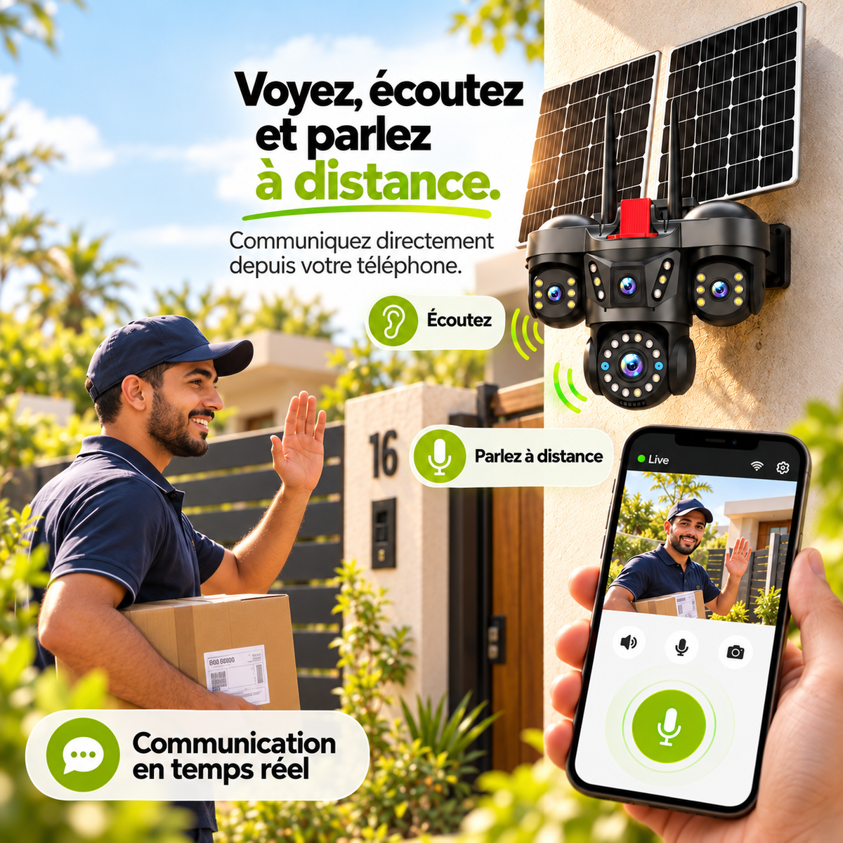 Audio bidirectionnel avec communication à distance