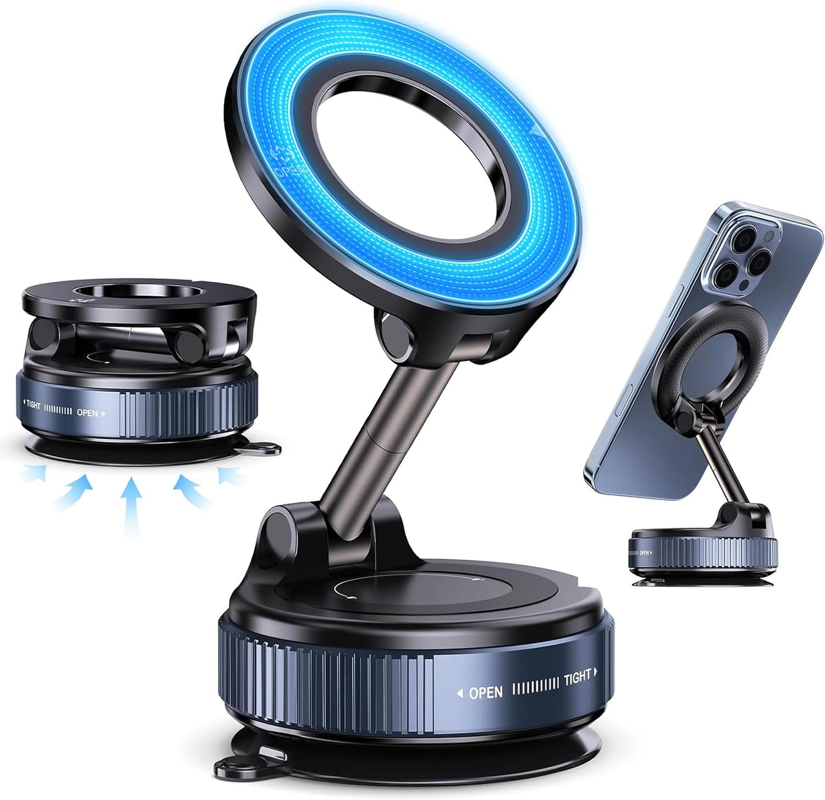 Support smartphone magnétique 360° pour voiture