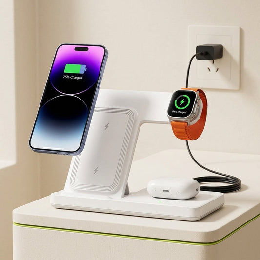 Station de Charge Sans Fil 3-en-1